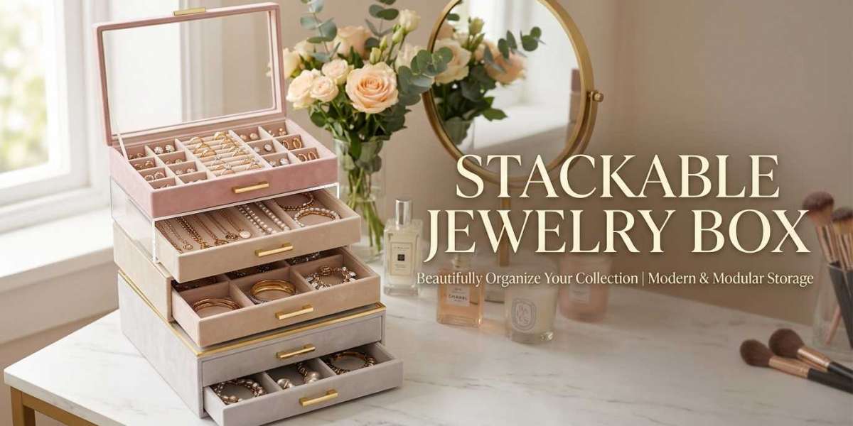 Stackable Jewelry Box For Rings Earrings Necklaces